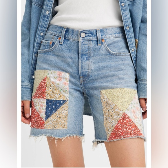 Levi's Pants - Levi's® Premium
501° 9OS PATCHWORK WOMEN'S SHORTS
Size 27 
Button fly